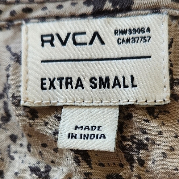 Rvca Drench Brown Snake Print Dress -> RVCA Drench Brown Snake Print Dress - Picture 6 of 7